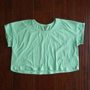 Mint crop top